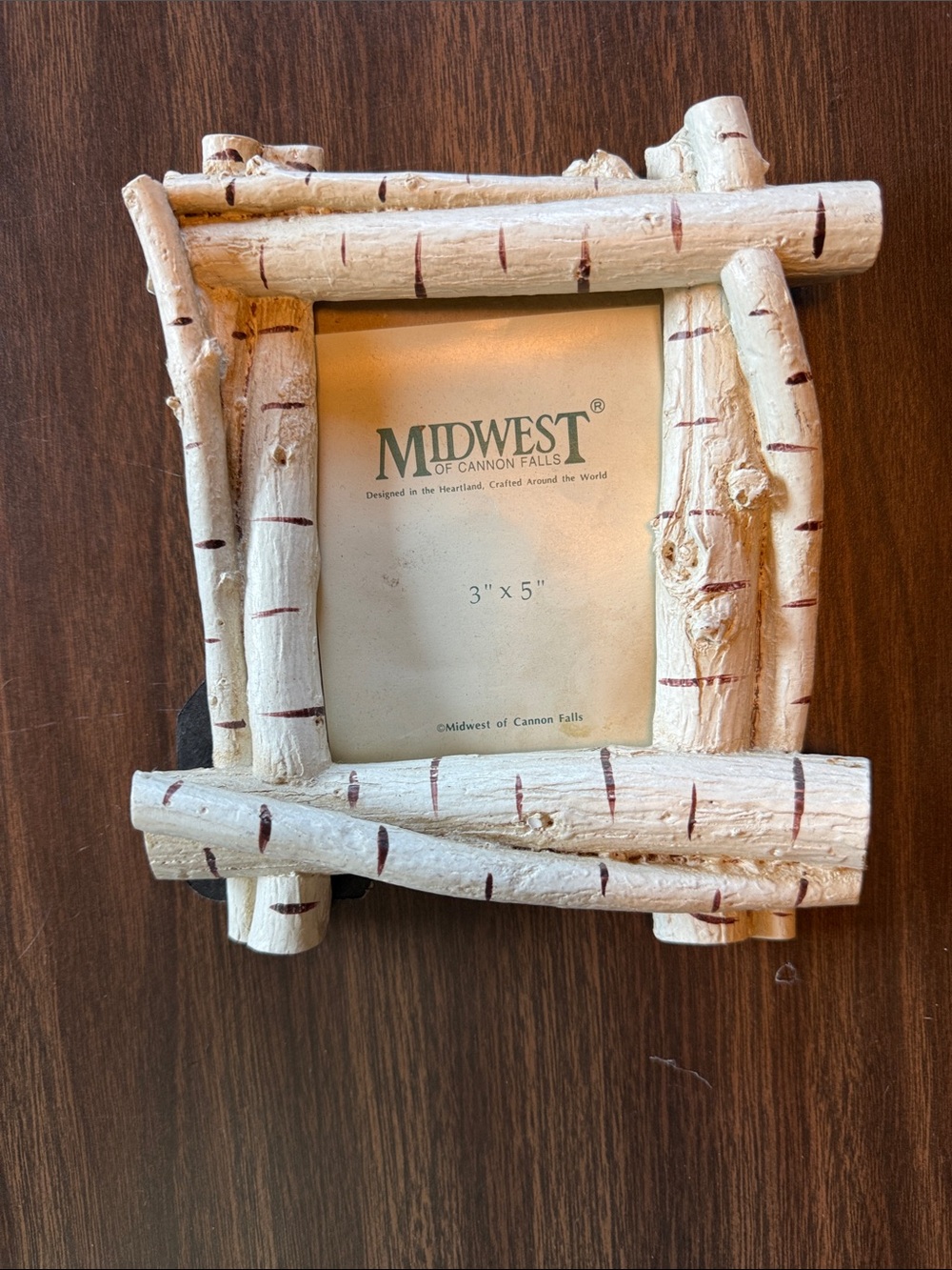 Midwest White Birch Log Photo Frame for 3x5 Photos